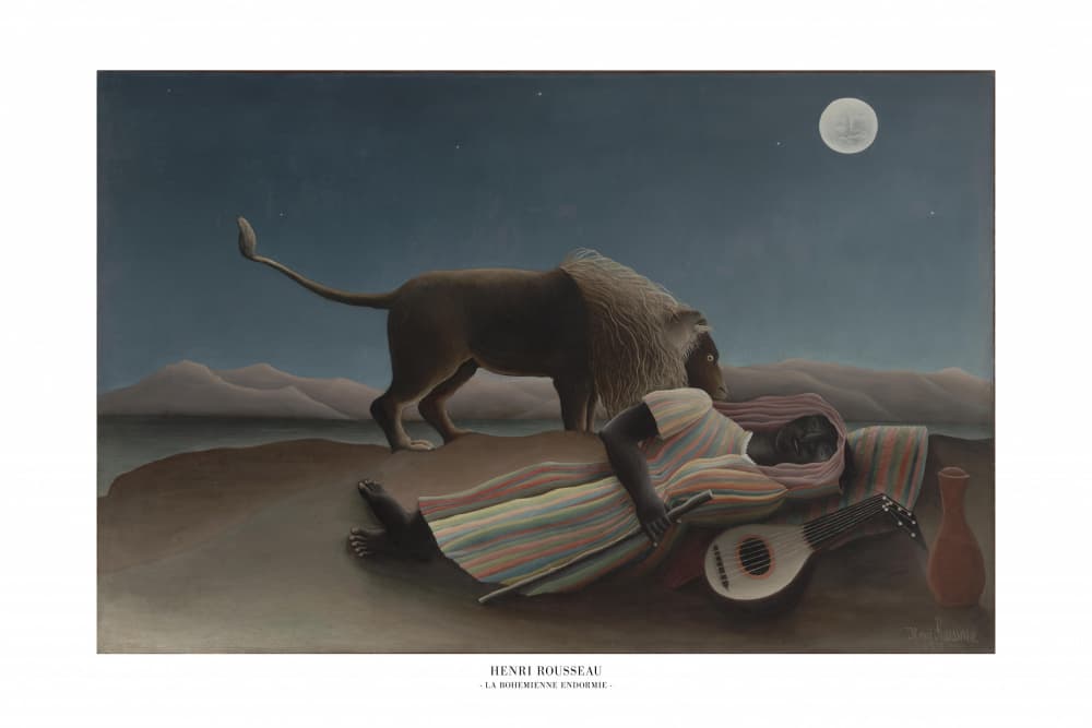 La Bohémienne endormie 1897 by Henri Rousseau — canvas wall art