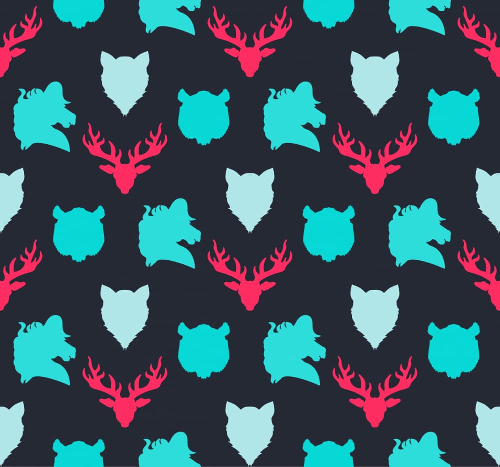Rustic Wildlife Silhouettes by Marika Barsrsind — canvas wall art