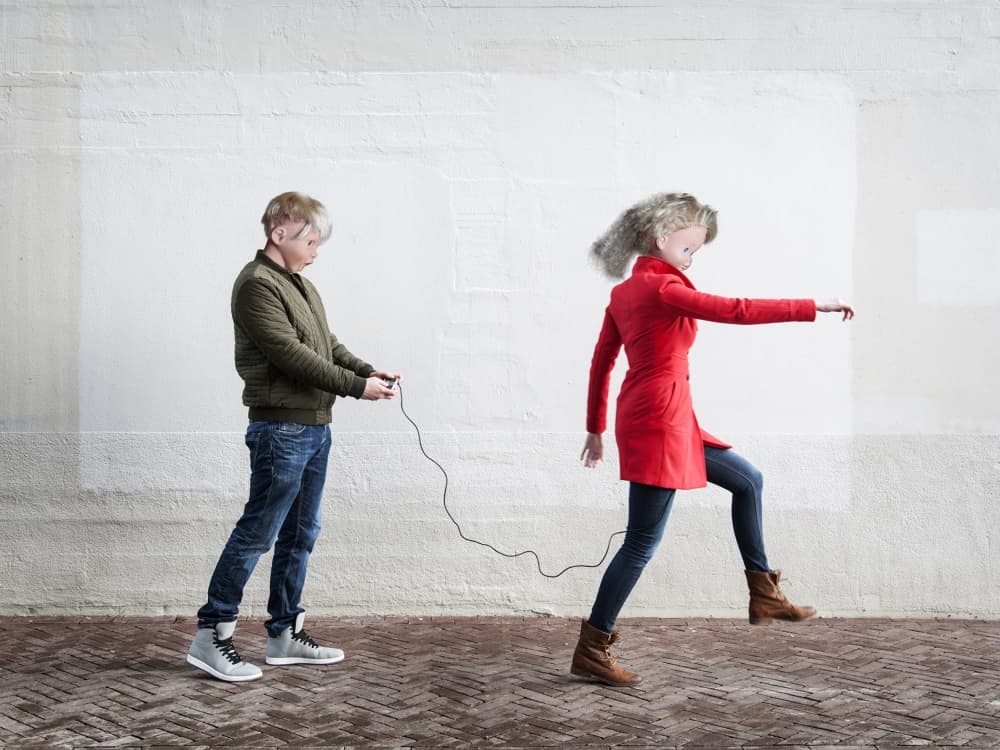 Boy's Remote Control Figure by Ton Dirven — canvas wall art