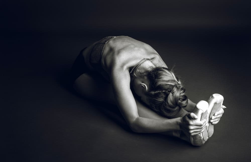 Graceful Dancer Stretch by Nir Amos — canvas wall art