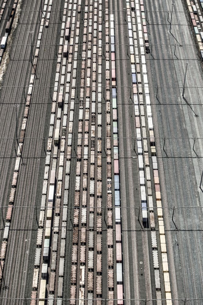 Tracks of Order by Shot by Clint — canvas wall art