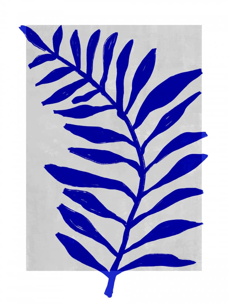 Royal Leaf Silhouette by Treechild — canvas wall art
