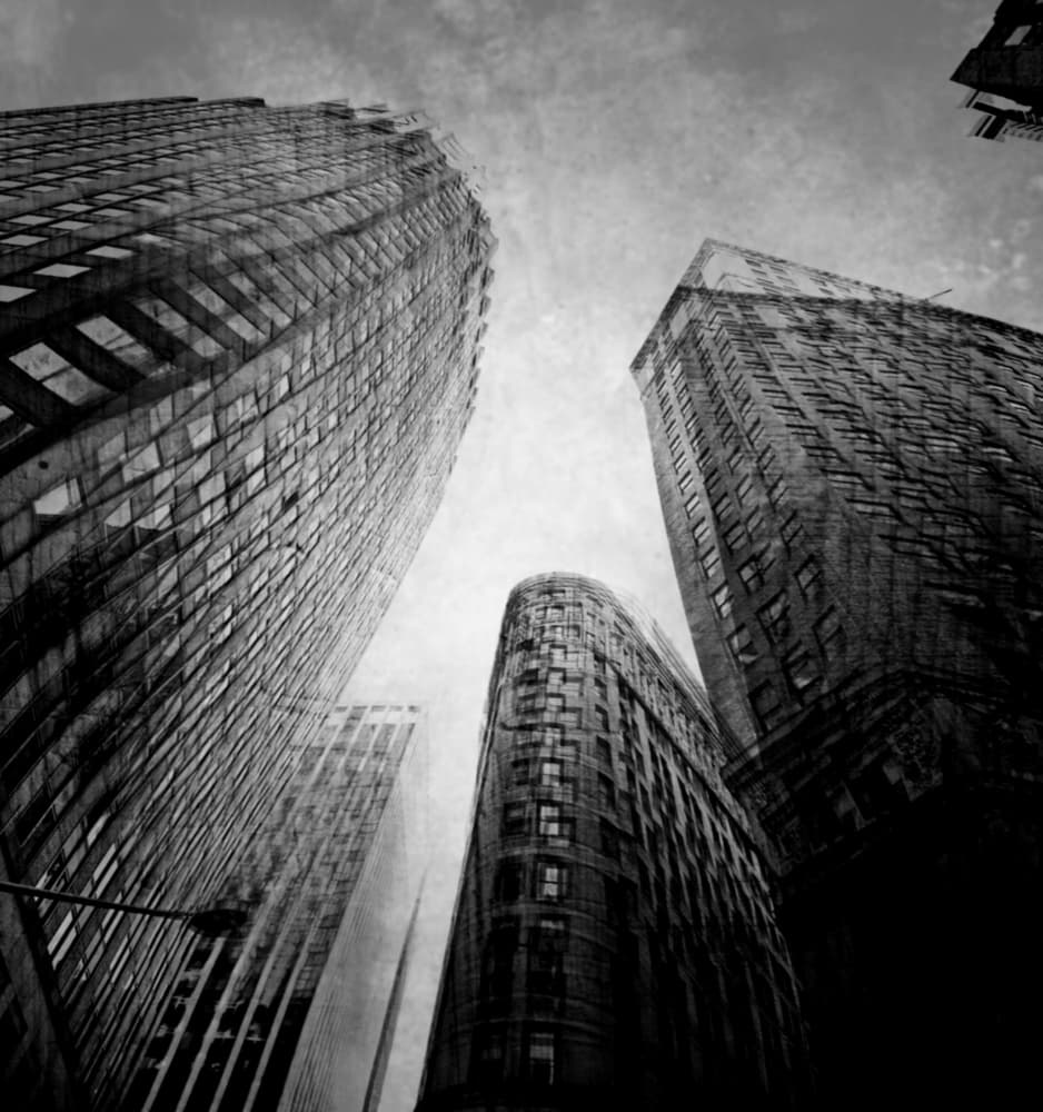 Dramatic City Perspective by Robert Fabrowski — canvas wall art