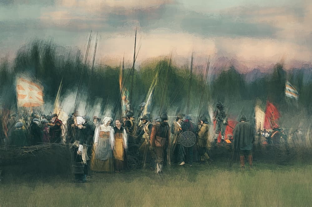 Before The Battle by Jan van der Linden — canvas wall art