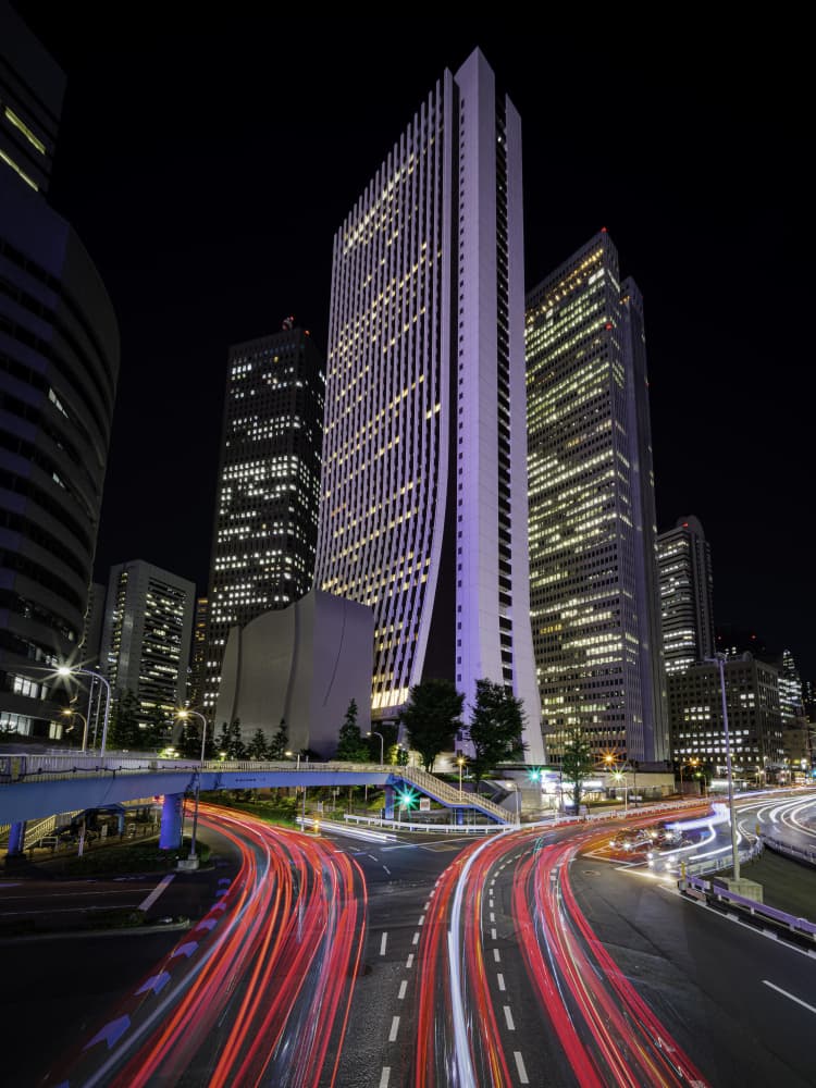 Urban Light Trails by YUTAKA KURAHASHI — canvas wall art