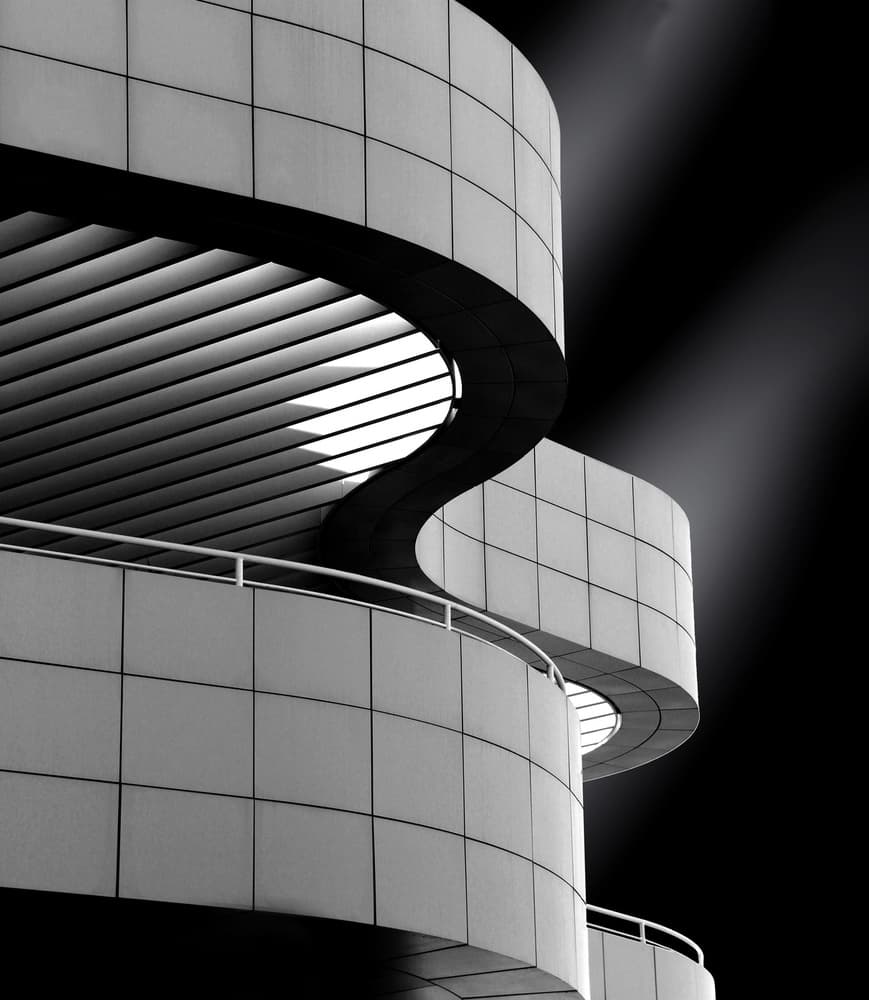 Modern Architectural Curves by Ivan Huang — canvas wall art