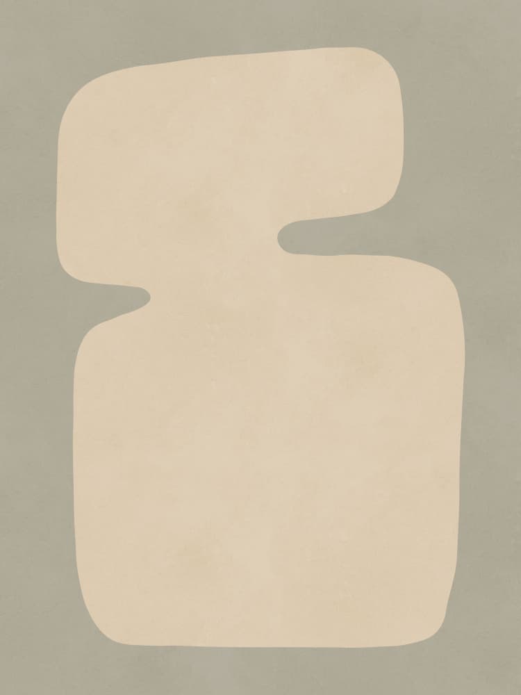 Organic Neutral Shape by Vitor Costa — canvas wall art