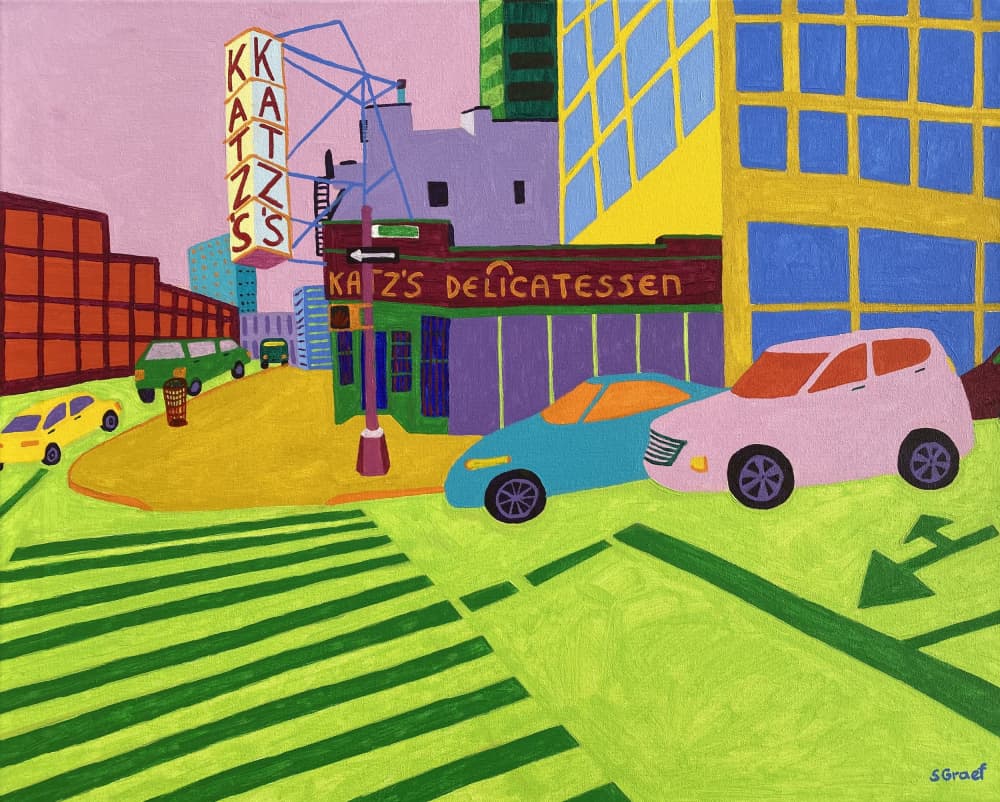 Ludlow and Houston by Sue Graef — canvas wall art