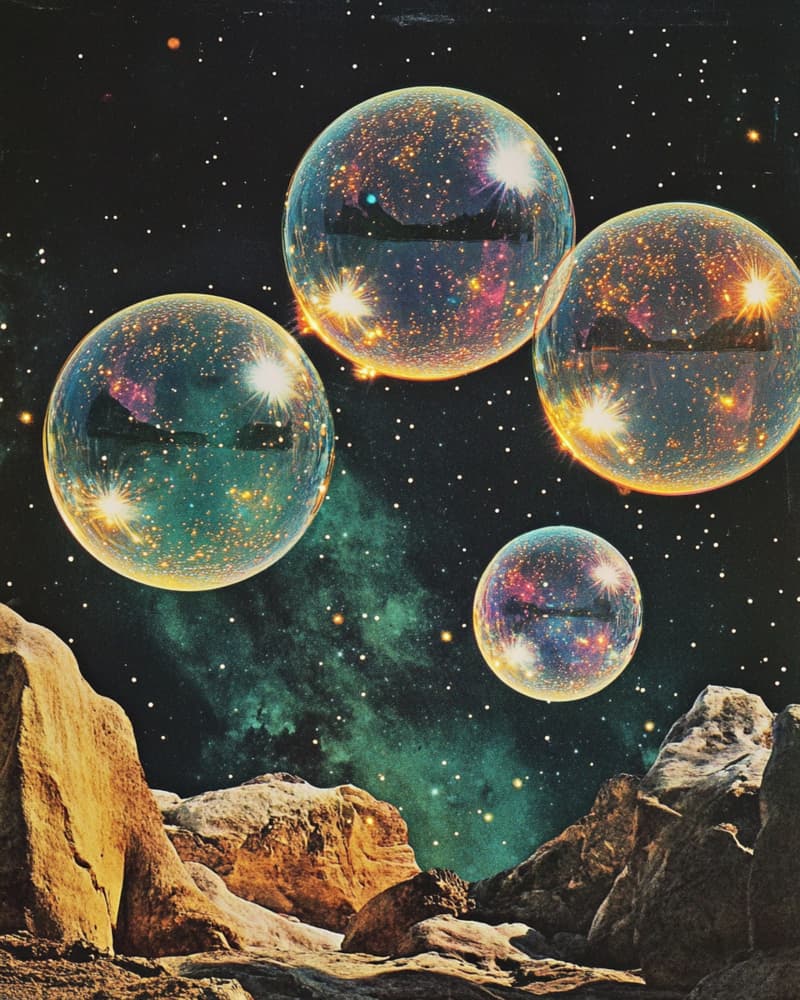 Cosmic Desert Orbs by Samantha Hearn — canvas wall art
