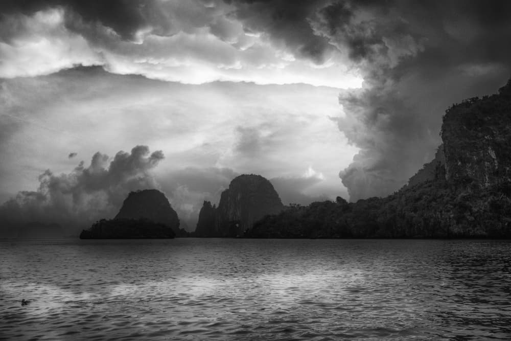 Dramatic Island Sky by Angel Villalba — canvas wall art