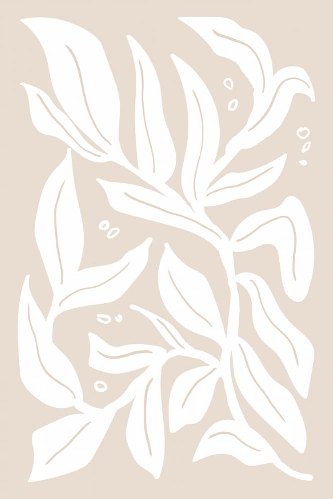 Gentle Botanical Flow by Melloi Art Prints — canvas wall art