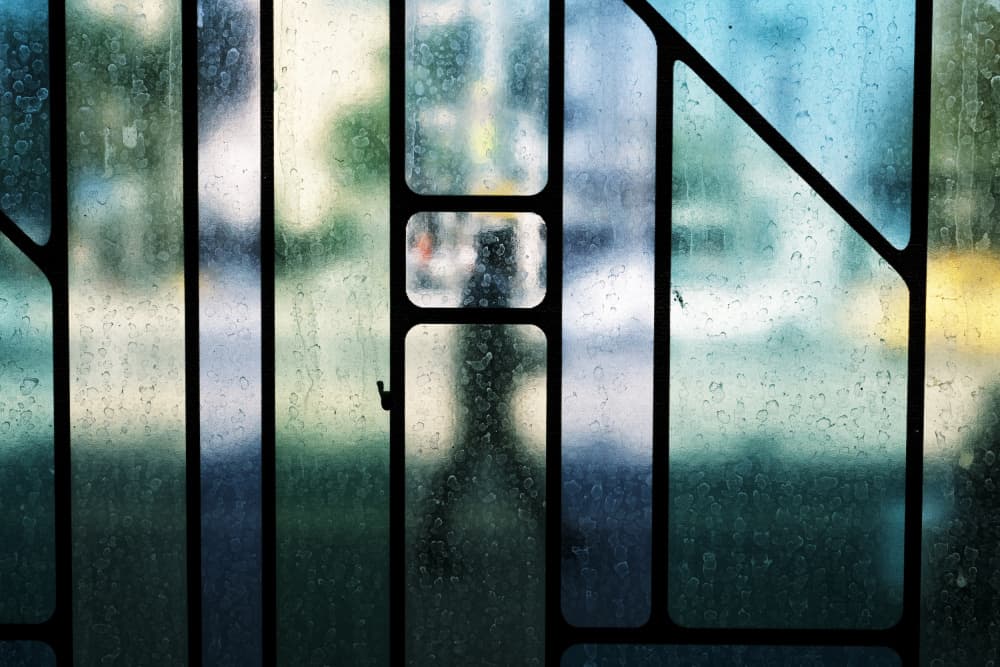 Rainy Glass Street View by Ali Ayer — canvas wall art