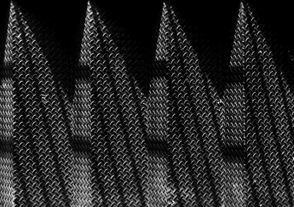 Abstract Diamond Plate Pattern by Adolfo Urrutia — canvas wall art