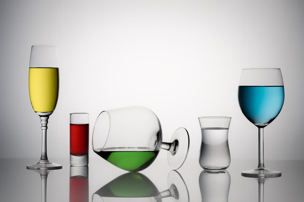 Rainbow Drinks Display by Saleh Swid — canvas wall art
