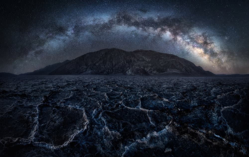 Cosmic Desert Night by Carlos F. Turienzo — canvas wall art