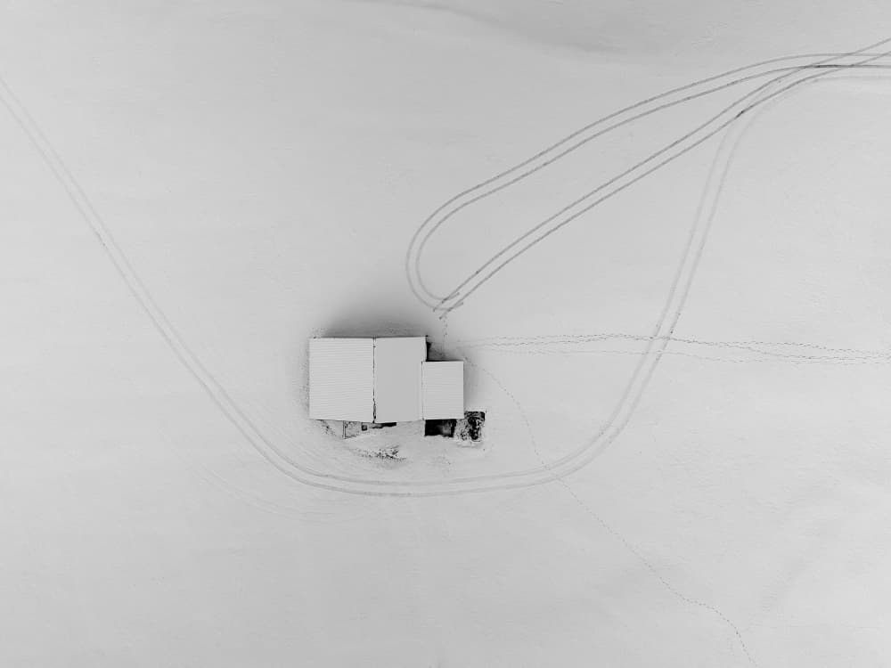 Winter House Tracks by Streiff Marcel — canvas wall art