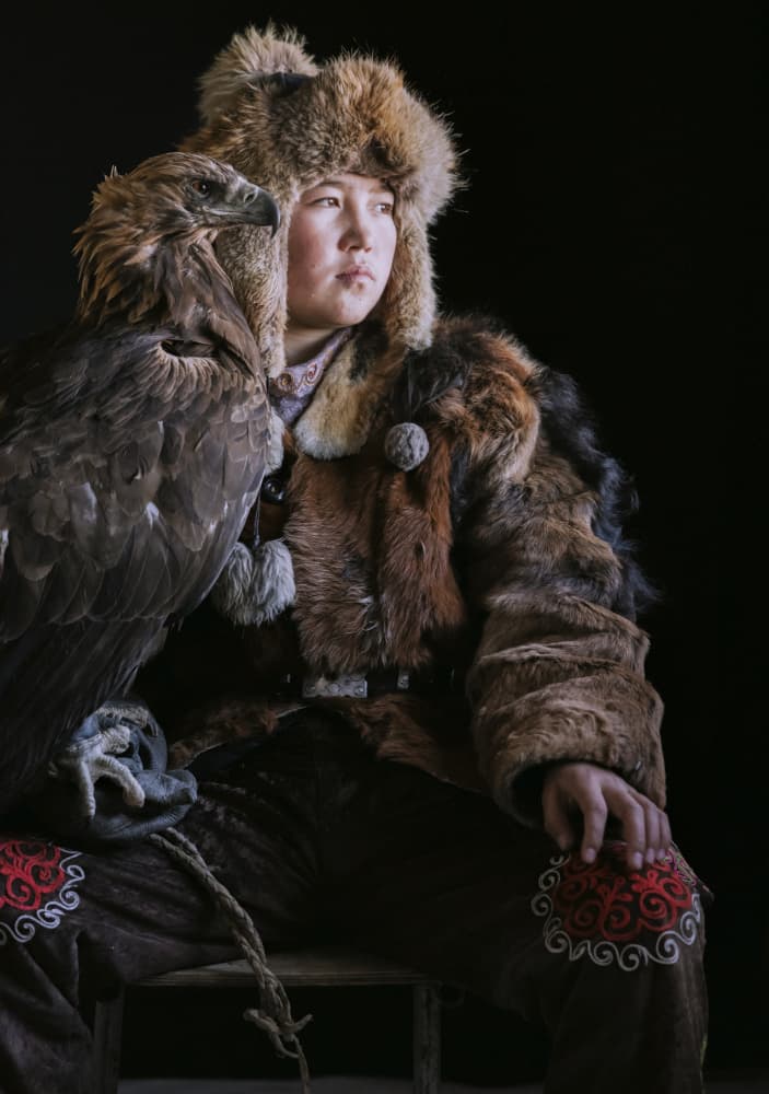 Boy and Golden Eagle by ADIREK M — canvas wall art