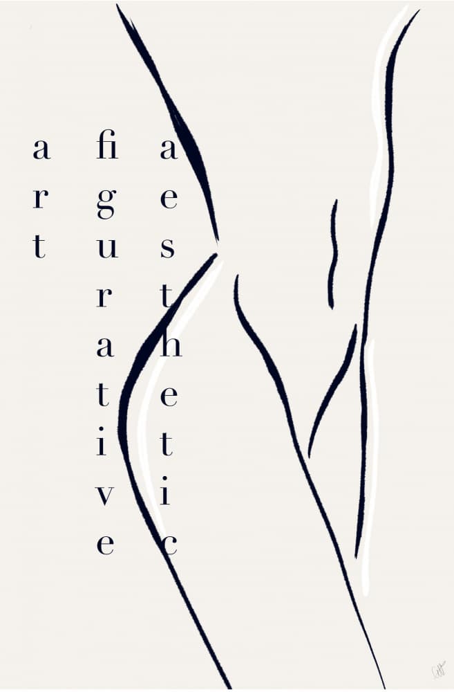 Abstract Body Lines by Anne-Marie Volfova — canvas wall art