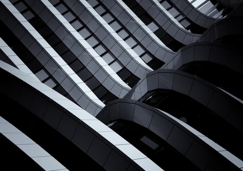 Dynamic Building Curves by Jeroen van de Wiel — canvas wall art