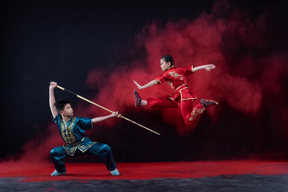 Kung Fu Kids Action by Lisdiyanto Suhardjo — canvas wall art