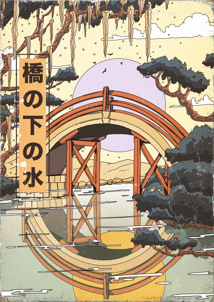 Japanese Winter Reflection by Nicholas — canvas wall art