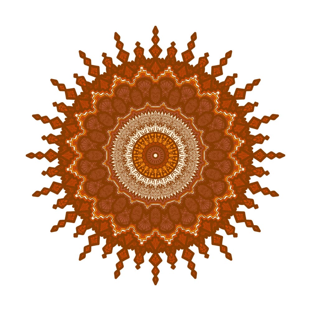 Earthy Bohemian Mandala by Marika Barsrsind — canvas wall art