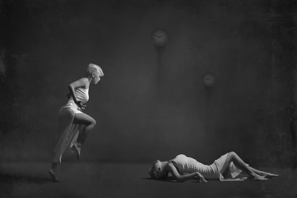 The girls of fourth night by Moein Hasheminasab — canvas wall art