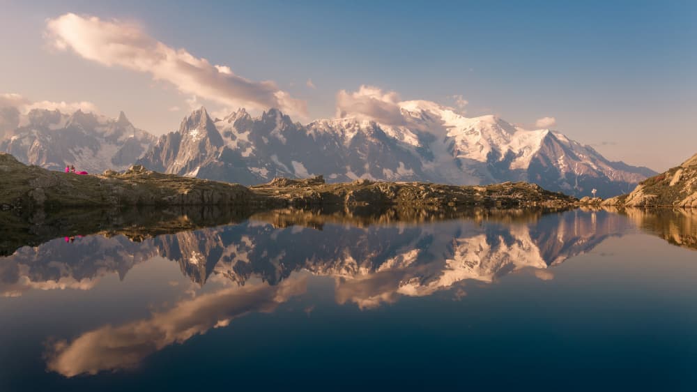 Majestic Mountain Reflection by Paco Jimenez — canvas wall art