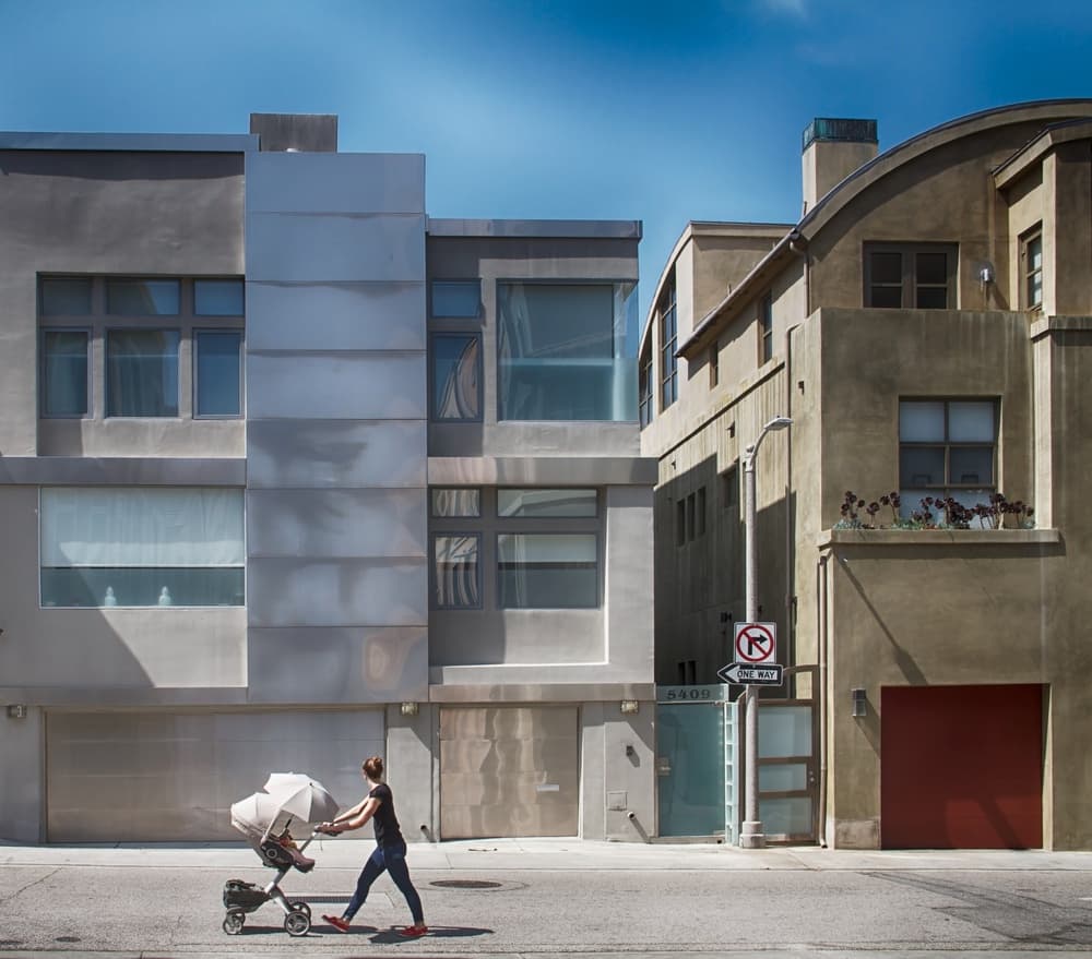 Modern Urban Stroll by Roxana Labagnara — canvas wall art