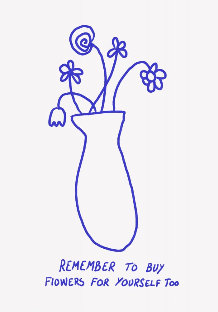 Self-Care Blooms by Athene Fritsch — canvas wall art