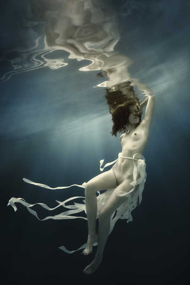 Ethereal Underwater Nude by Dmitry Frizel — canvas wall art