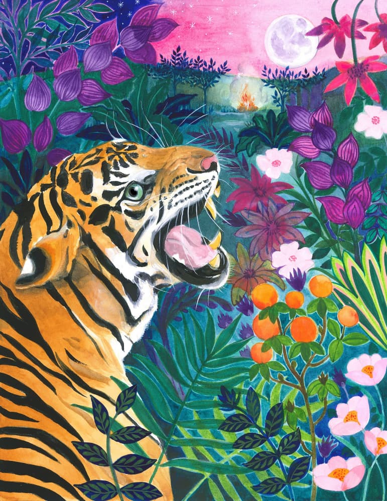 Tiger Roaring by Isabelle Brent — canvas wall art