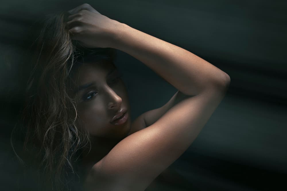 Mysterious Woman Portrait by Howard Ashton-Jones — canvas wall art