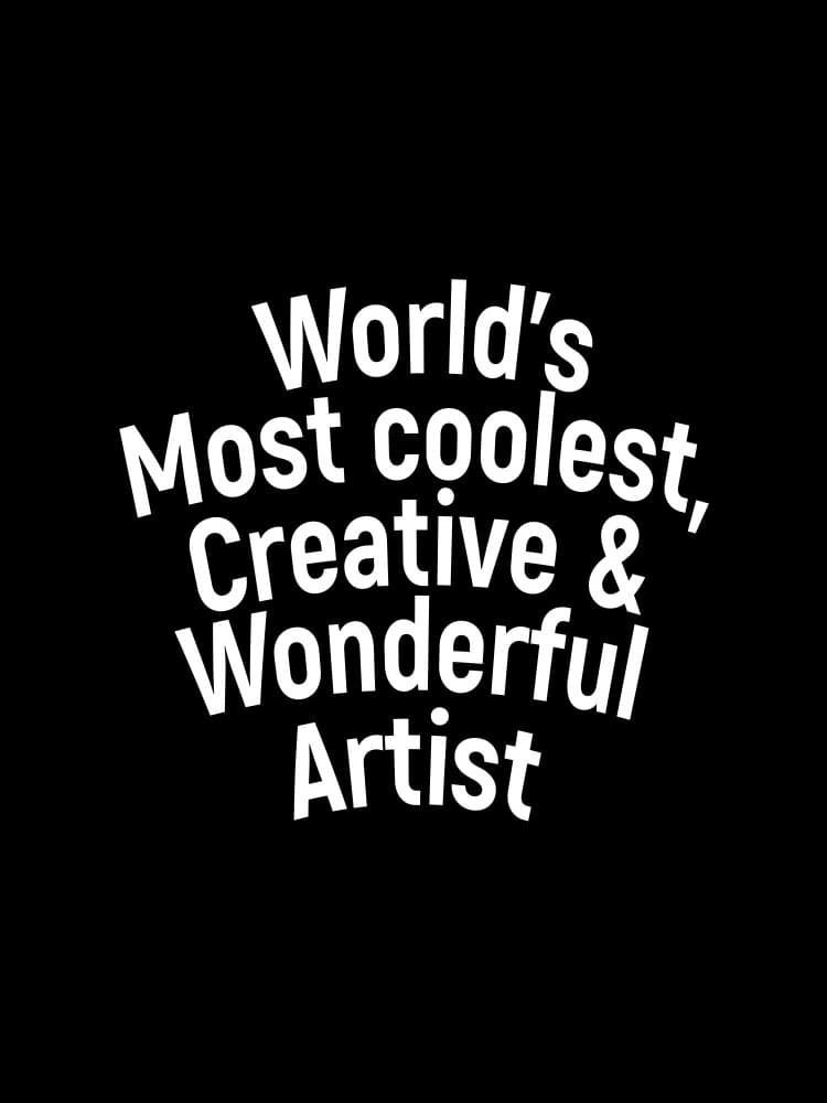 World's Coolest Creative Artist by Happie Eagle — canvas wall art