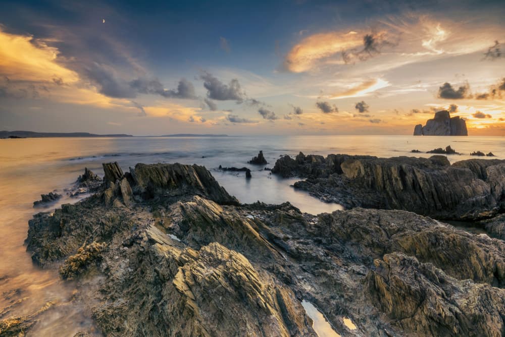 Twilight Rocky Seascape by Daniele Atzori — canvas wall art
