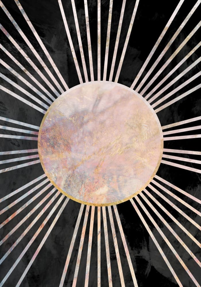 Abstract Radiant Sun by Sarah Manovski — canvas wall art