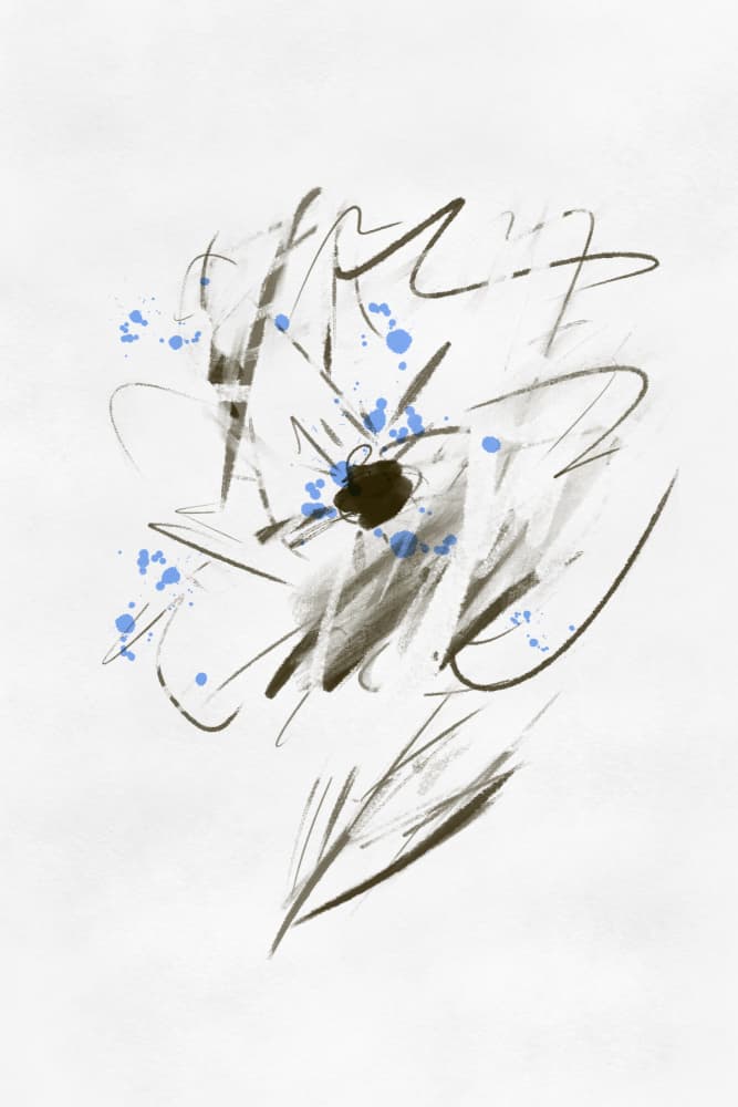 Modern Abstract Bloom by Simona Gocan — canvas wall art