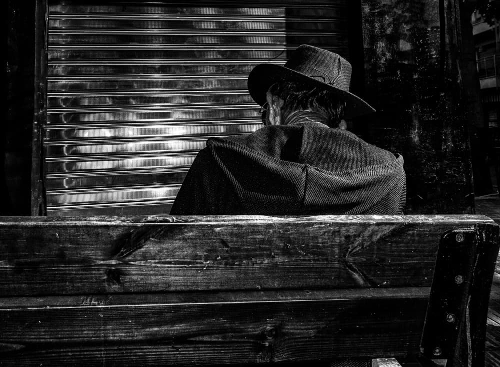 Quiet Urban Contemplation by zyfeller — canvas wall art