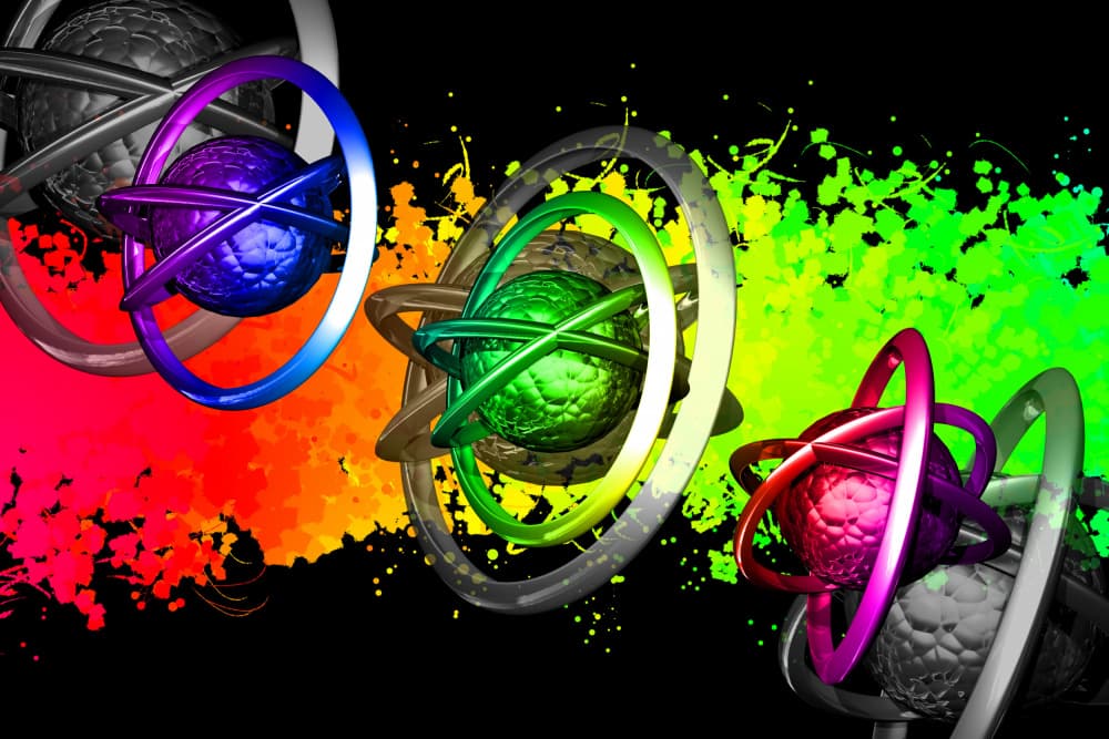 Colorful Brain Orbs by Rafal Kulik — canvas wall art