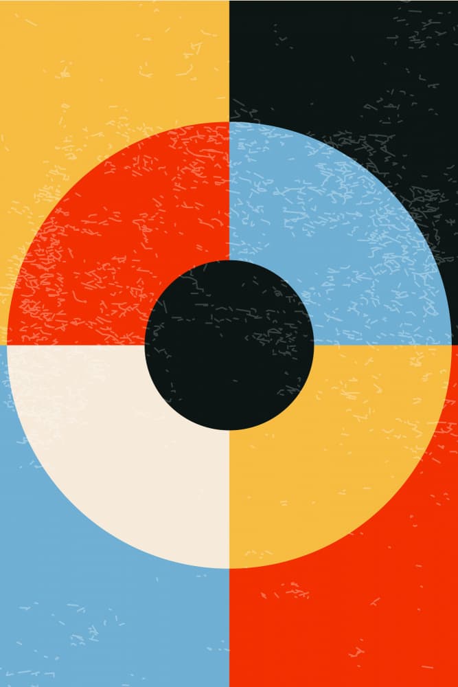 Mid-Century Geometric Abstraction by jay stanley — canvas wall art