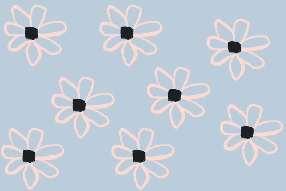 Bold Flowers by uplusmestudio — canvas wall art