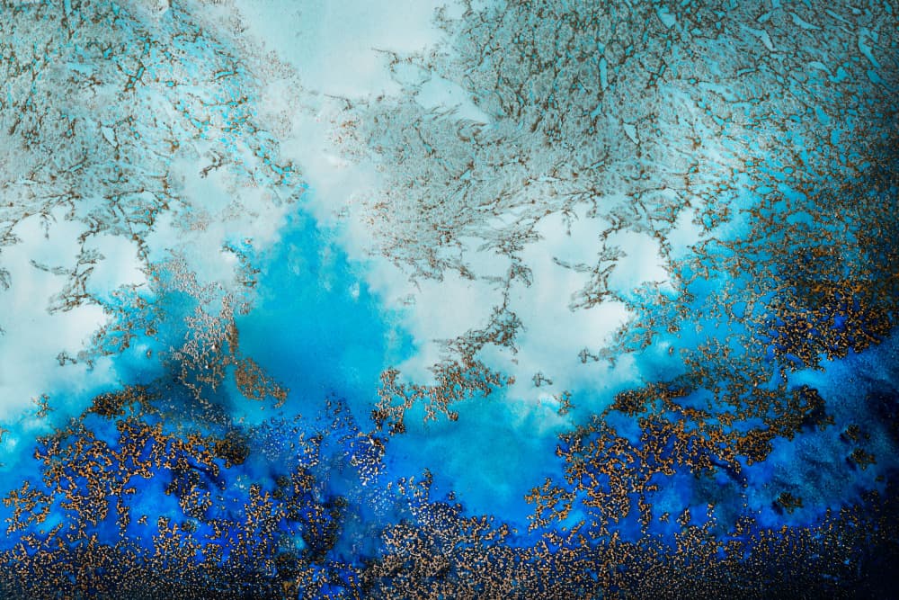 Blue Waters by Petra Meikle de Vlas — canvas wall art