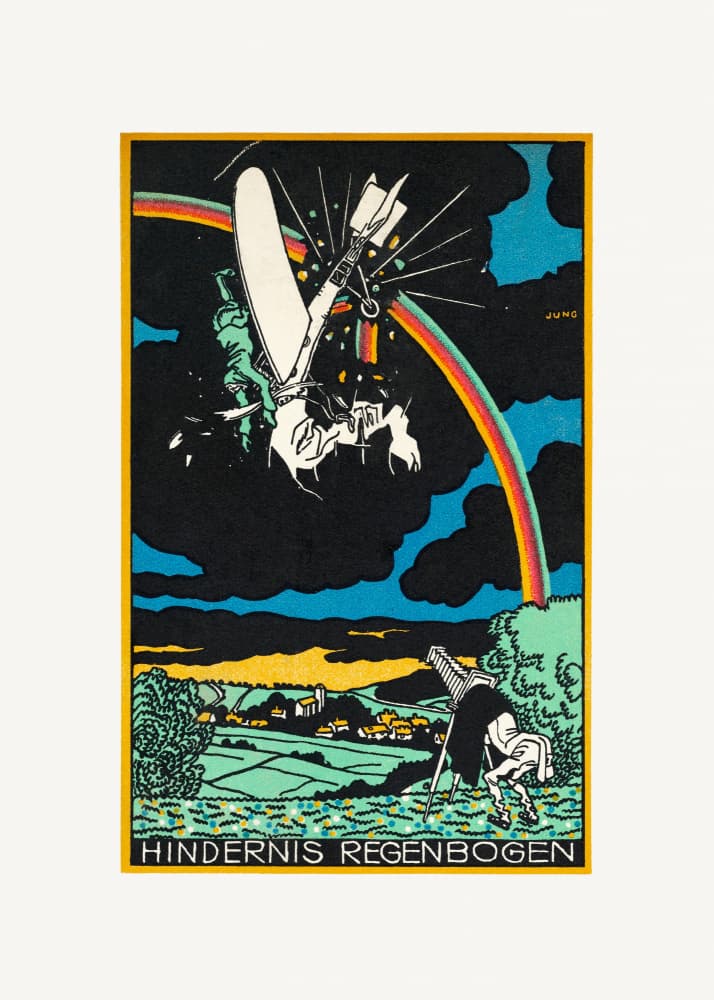 Rainbow Obstacle by Moriz Jung — canvas wall art