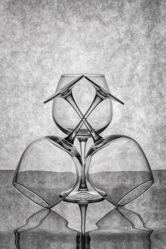 Elegant Glass Symmetry by Brig Barkow — canvas wall art