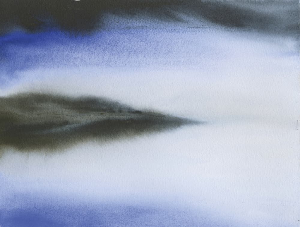 Misty Blue Reflections by RodMacIver — canvas wall art