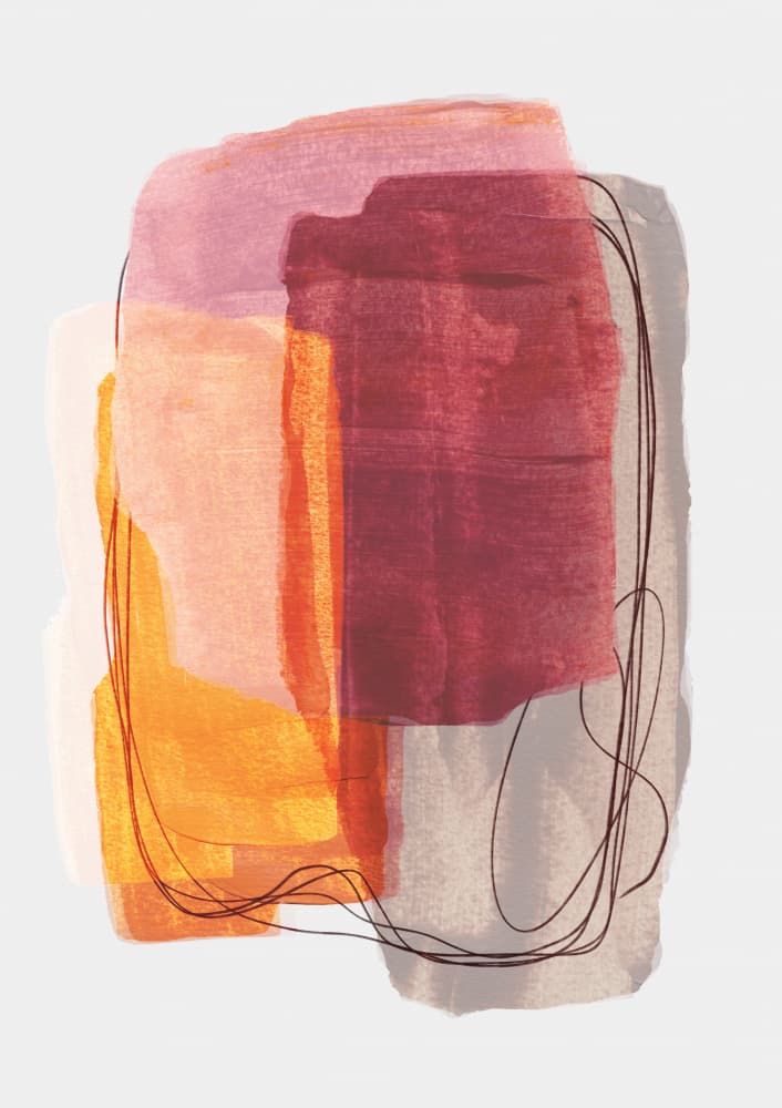 Abstract Brush Strokes 51 by Mareike Böhmer — canvas wall art