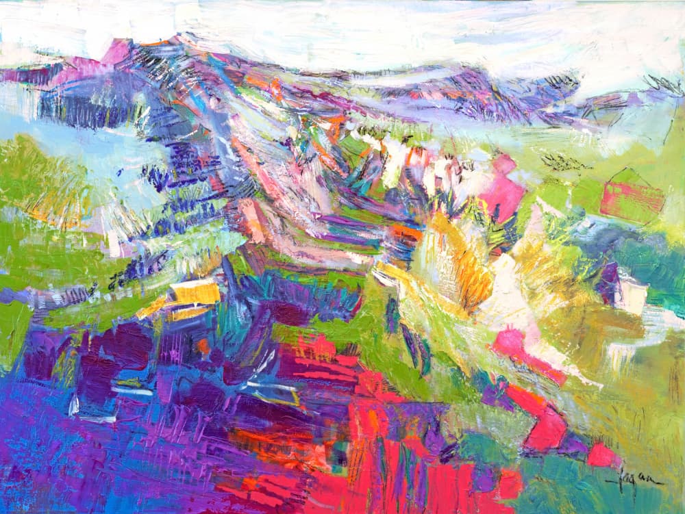 Colorful Horizon by Dorothy Fagan — canvas wall art
