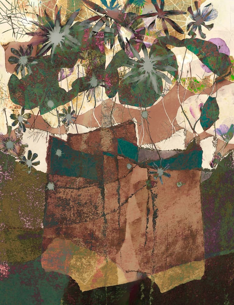 Happy bouquet by Nel Talen — canvas wall art