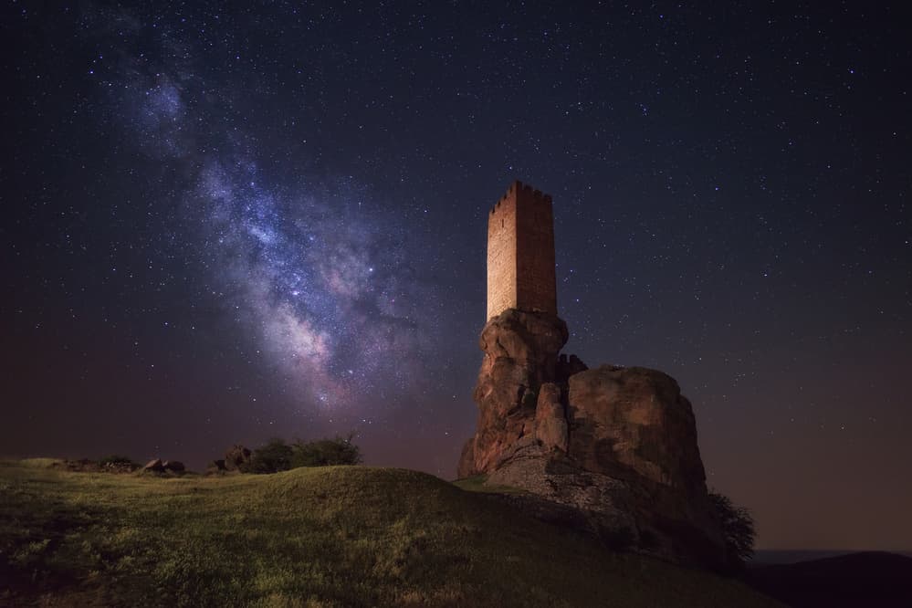 Starry Castle Night by Alberto Alvaro — canvas wall art