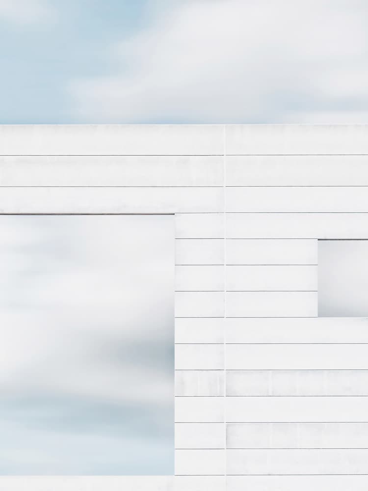 Minimalist Sky Architecture by Burghard Nitzschmann — canvas wall art